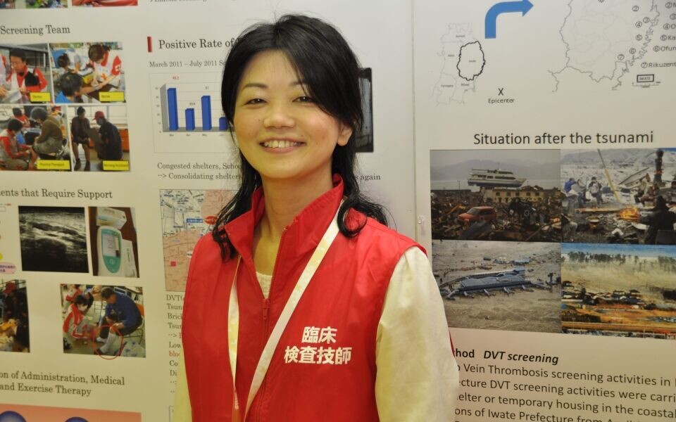 Kyoko Kamata jobber ved et sykehus i Morioka. Hun var én av bioingeniørene som deltok i hjelpearbeidet i tsunamiområdene. Morioka er en innlandsby og fikk små skader, men kyststrøkene i denne regionen ble hardt rammet. Foto: Svein Arild Nesje-Sletteng