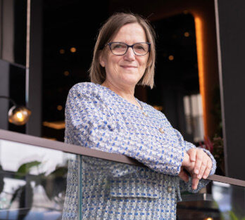Maj Liv Eide jobber med innføringen av «GeniusTM digital cytologi diagnostisk system» på St. Olavs hospital. Hun holdt foredrag om systemet på bioingeniørkongressen. Foto: Annette Larsen.