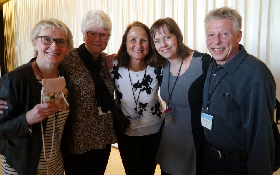 Fem nordiske ledere: Pipsa Allén fra Finland, Agneta Colliander fra Sverige, Rita von der Fehr fra Norge, Gyða Hrönn Einarsdóttir fra Island og Bert Asbild fra Danmark.