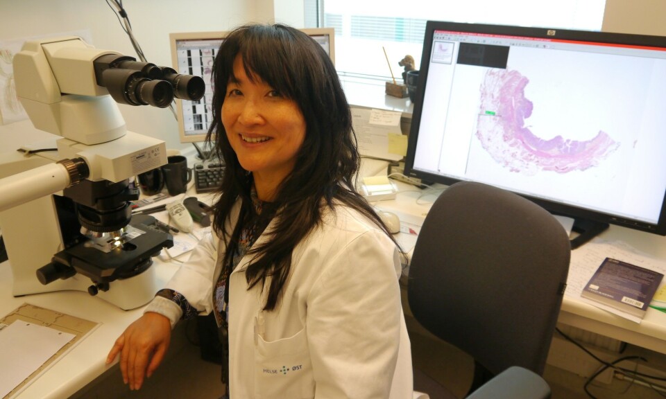 Spesielt bioingeniører, som allerede har en teknisk utdanning, bør erobre molekylærpatologien, mener Yin Chen. Foto: Grete Hansen