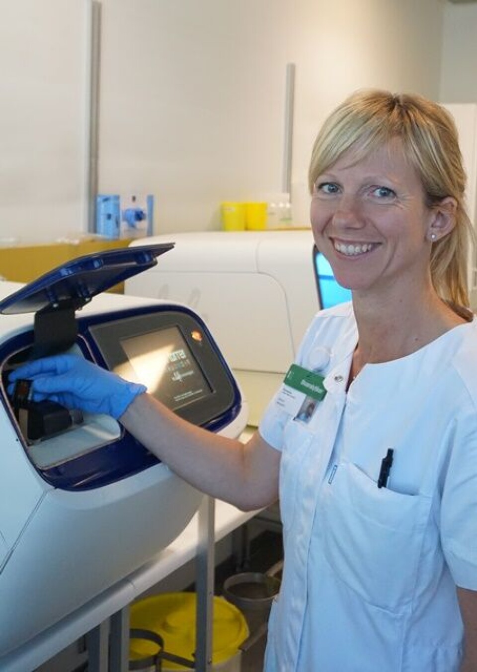 Katarina Nørgaard synes det er bra å være bioanalytiker i Danmark. Foto: Peter Johansen