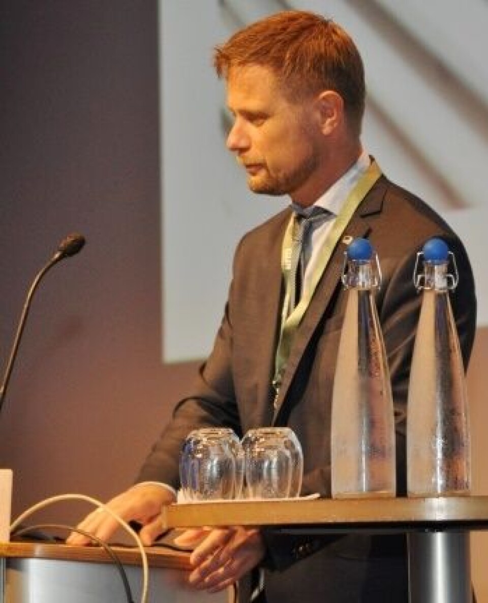 Helseminister Bent Høie åpnet Bioingeniørkongressen onsdag formiddag. Foto: Svein Arild Nesje-Sletteng Bent Høie