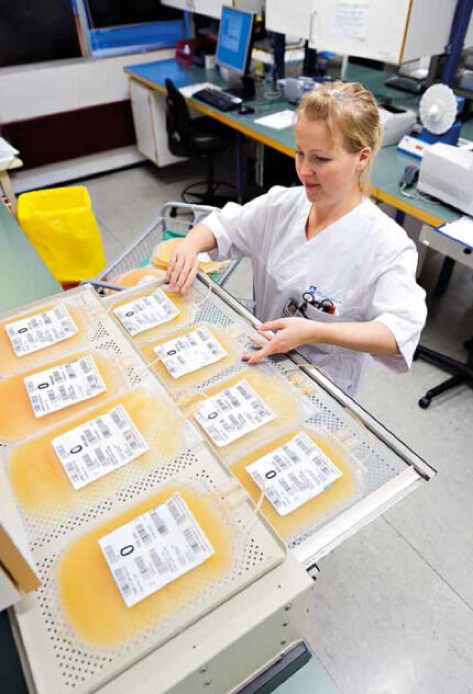 TRC hviler i løpet av processeringen, før konsentratene lagres på temperaturovervåket rom. Foto: Thomas Moss