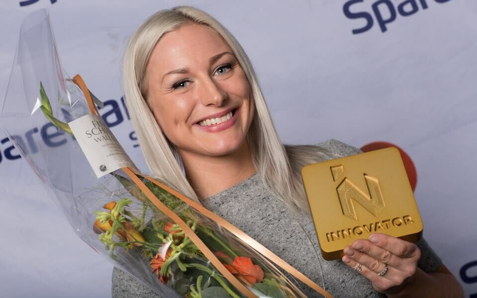 Bioingeniør Tine Hunt vant innovasjonspris i konkurranse med 40 andre kandidater. Foto: Kai Dragland, NTNU