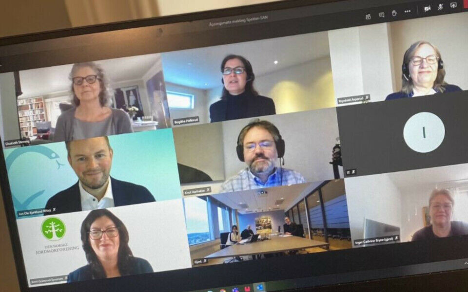 På grunn av pandemien var meklingen mellom SAN og Spekter digital. Foto: NITO/SAN