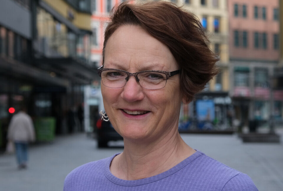 Conny Graumann holdt foredrag på den nordiske bioingeniørkongressen (NML 2023), om Prosjekt blodberedskap og etableringen av vandrende blodbank i Alta. Foto: Svein A. Liljebakk