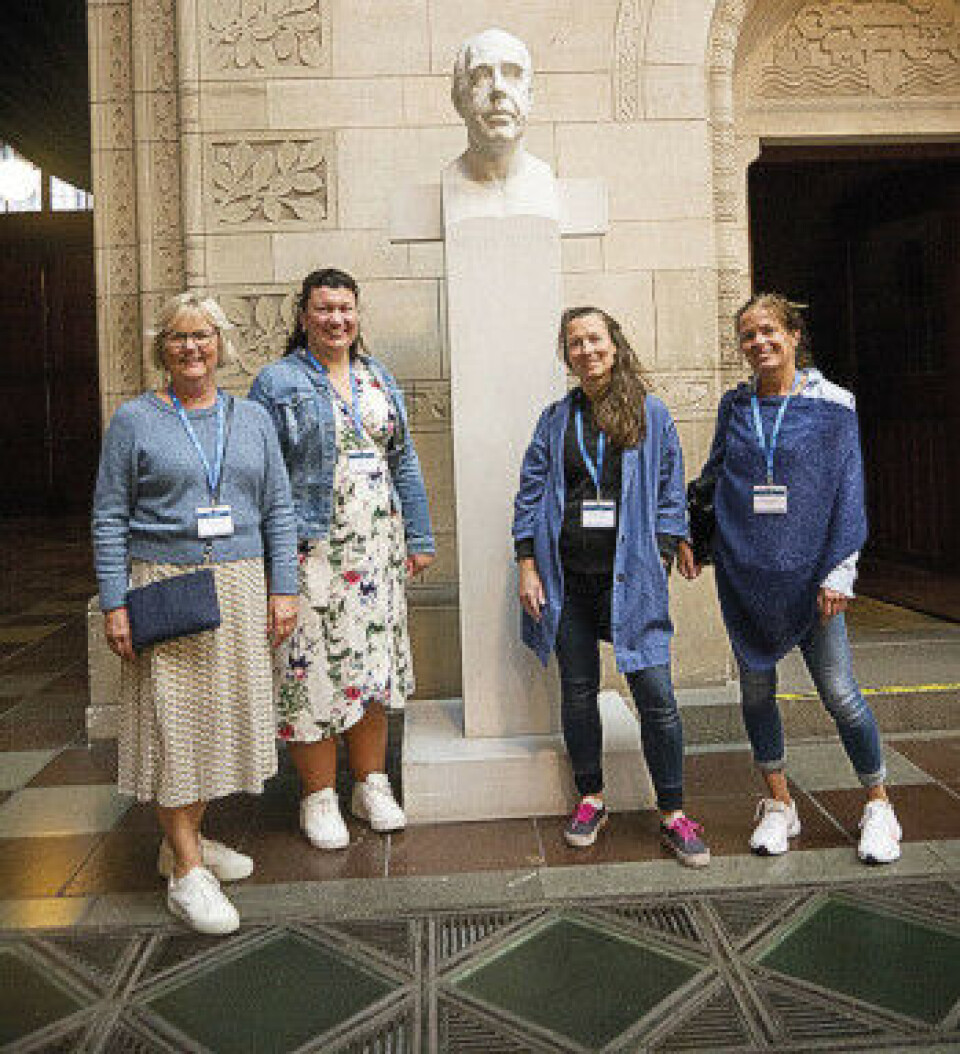 Fra venstre: Aud Johnsen Rishaug, Dijanne de Vos, Stina Bentsen og Torunn Guntvedt.
