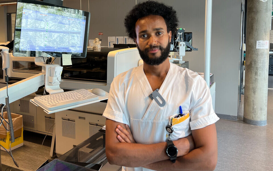 Sultan Kebede Abreha. Foto: Raymond Bertheussen, Nordlandssykehuset Bodø