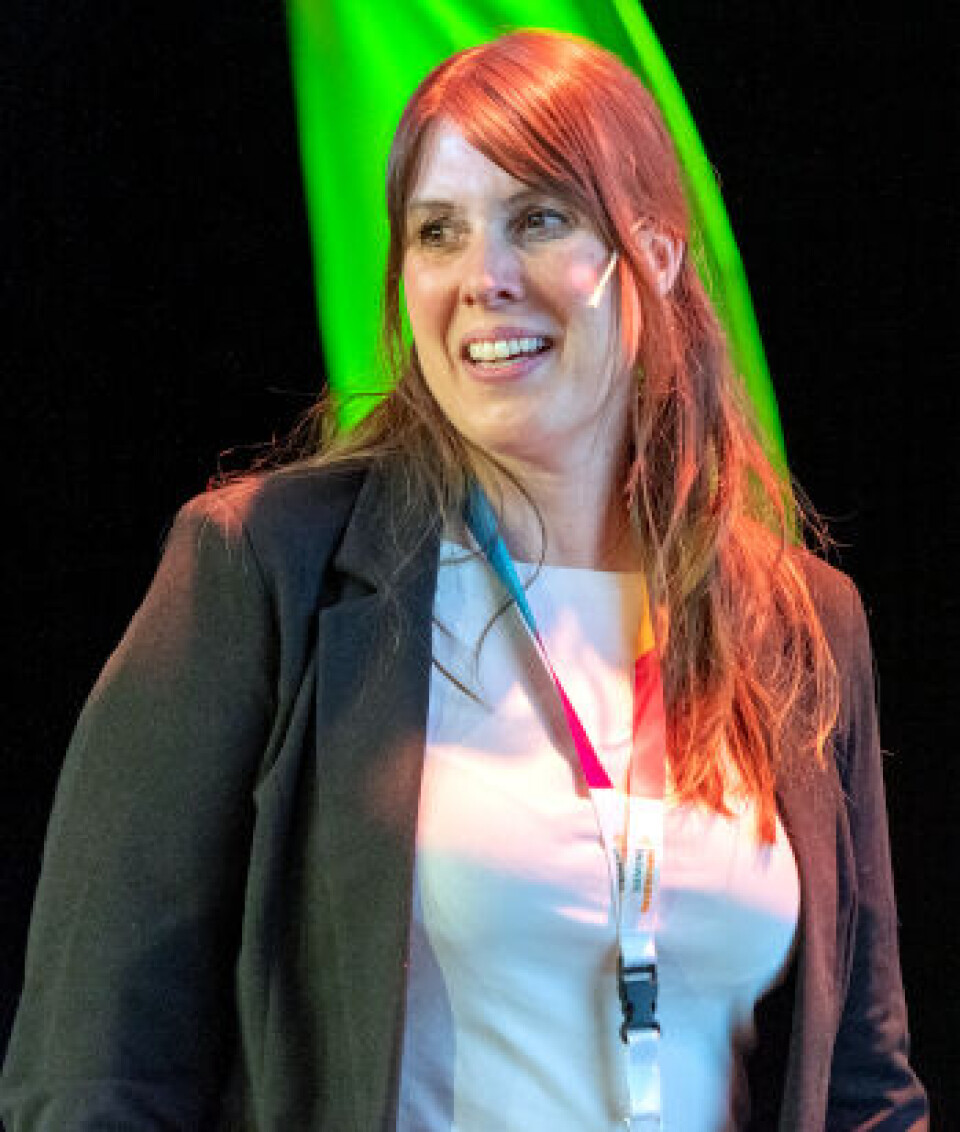 Marie S. Le fikk fagartikkelpris for en historie om et overraskende prøvesvar. Foto: Bjarne Krogstad, NITO