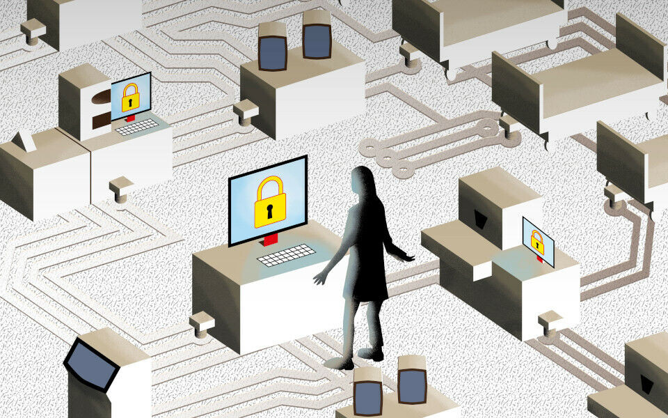 Helsesektoren er sårbar for dataangrep. Illustrasjoner: Ketill Berger