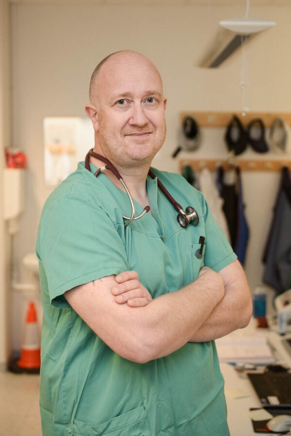 Tommy Larsen jobbet som bioingeniør tre-fire år før han startet medisinstudier. Foto: Jan Fredrik Frantzen, UNN