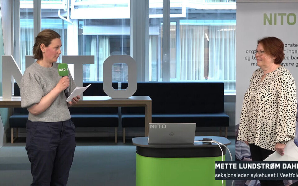 BFI har satset stort på digitale kurs under pandemien. Her er Vibeke Furuly og Mette Lundstrøm Dahl under Kunnskapskonferansen i begynnelsen av mai.