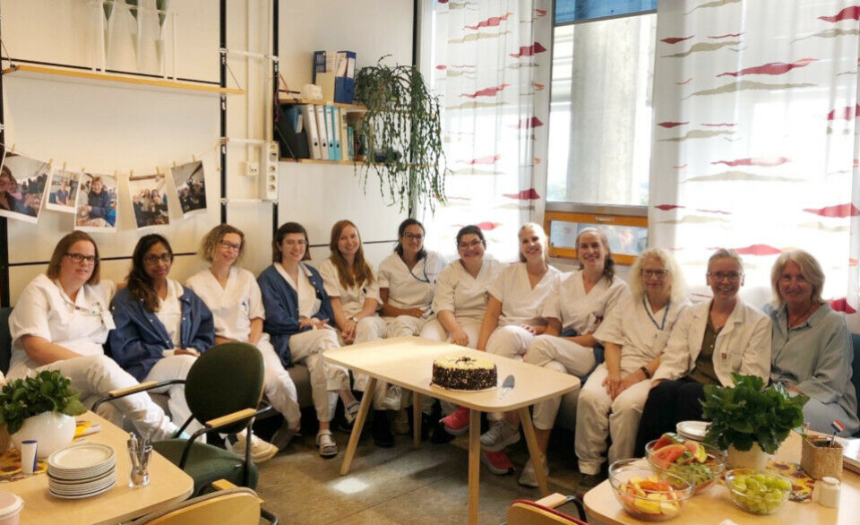 Månedens kryssordkake gikk til medisinsk immunologi, Ullevål. Foto: Privat