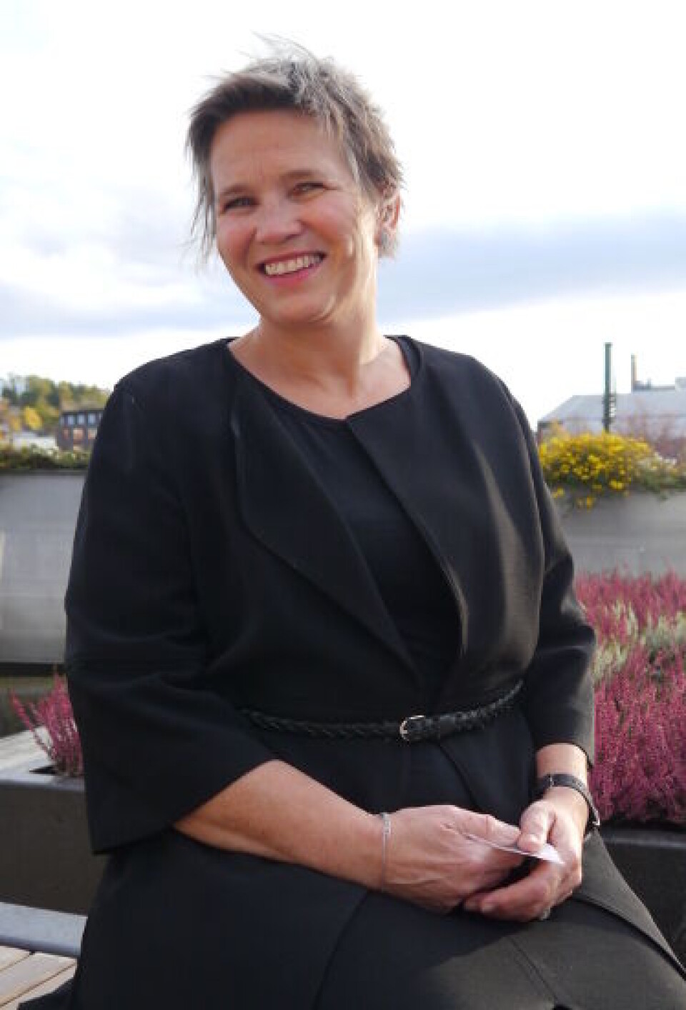 Solveig Winther tror hun ville hatt mer naturlig autoritet i rollen som leder om de ansatte ikke hadde kjent henne fra før. Foto: Grete Hansen