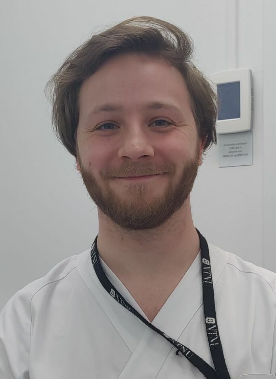 Herman Sundet Ruud har blant annet hovedansvaret for å veilede studentene under prøvetakinga. Foto: Heidi Strand.