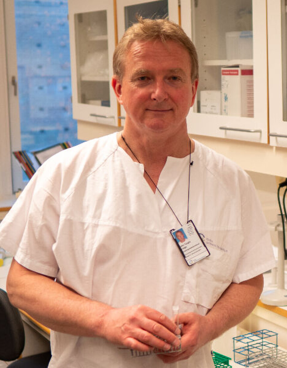 John T. Vaage ønsker å teste store deler av befolkningen. Gjentatte ganger. Foto: Lars Petter Devik
