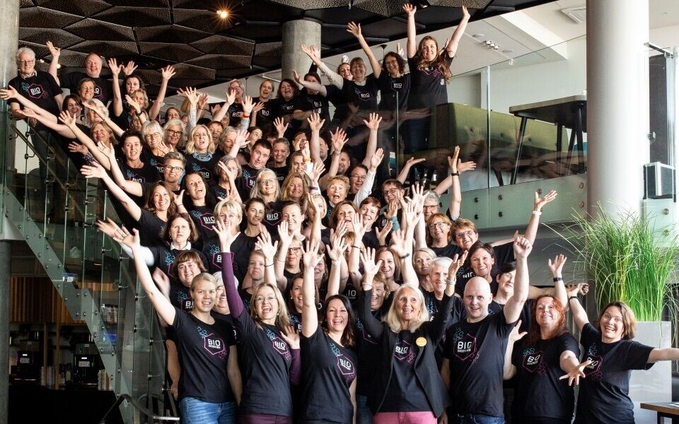 Jubel for Bioingeniørkongressen 2019. Under kongressen var bioingeniørene svært synlige, men det er en utfordring å markedsføre bioingeniørene og deres kompetanse også i det daglige. Arkivfoto: Annette Larsen
