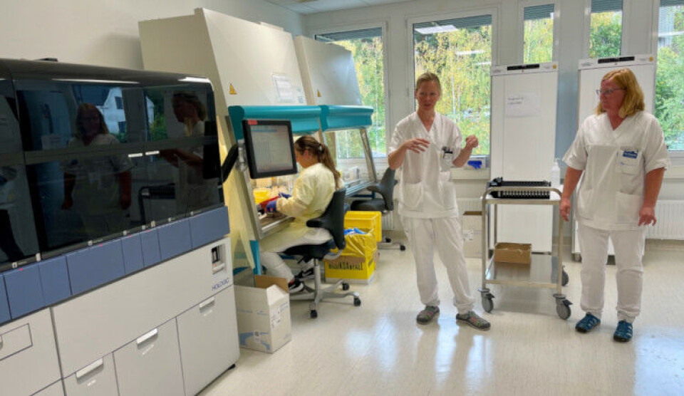 Fra det nye laboratoriet. Foto: Sykehuset Innlandet