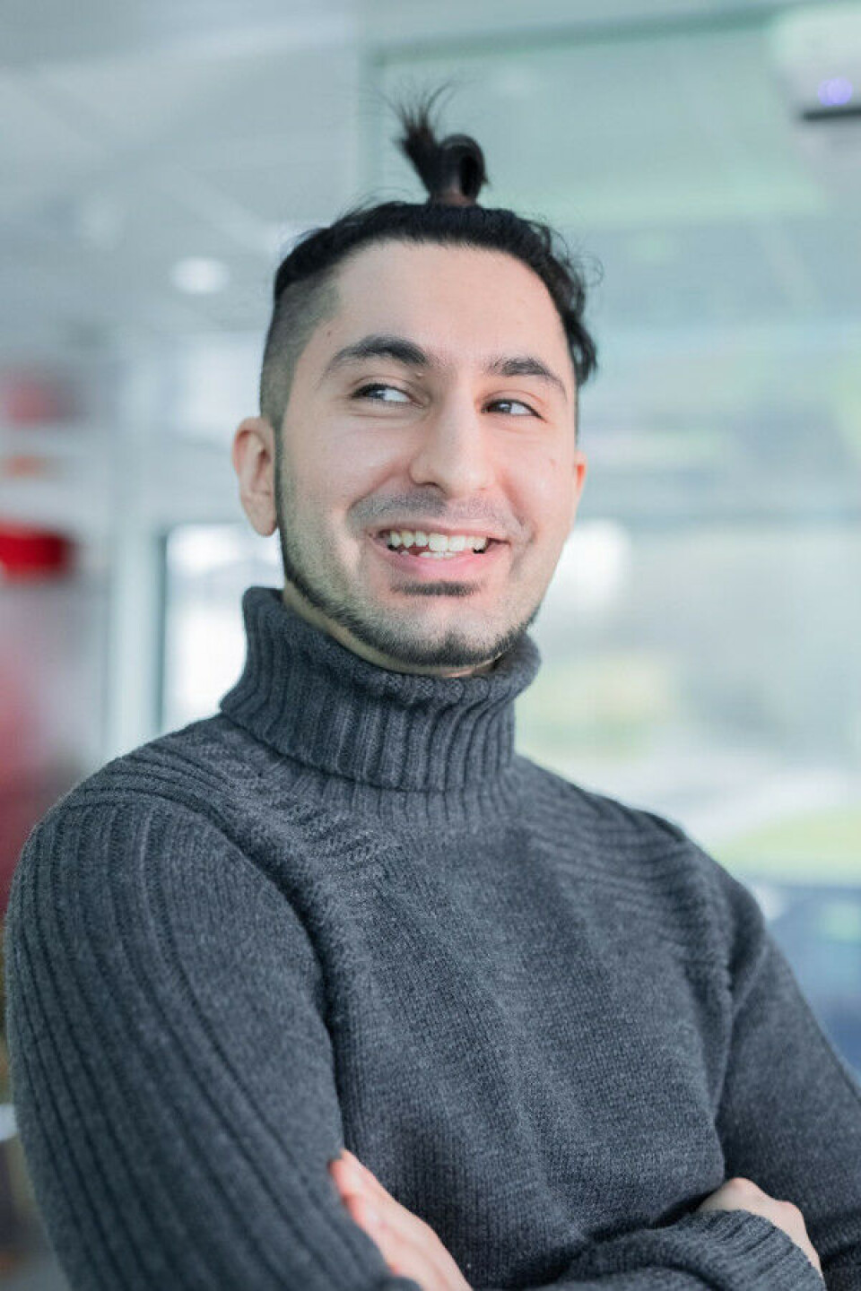 Fredrick Darien tror ikke han hadde vært der han er i dag uten bioingeniørutdanningen. Det er den som har gitt ham kunnskapen til å forstå de prosessene som er grunnlaget for Metapod. FOTO: Georg Deocariza.