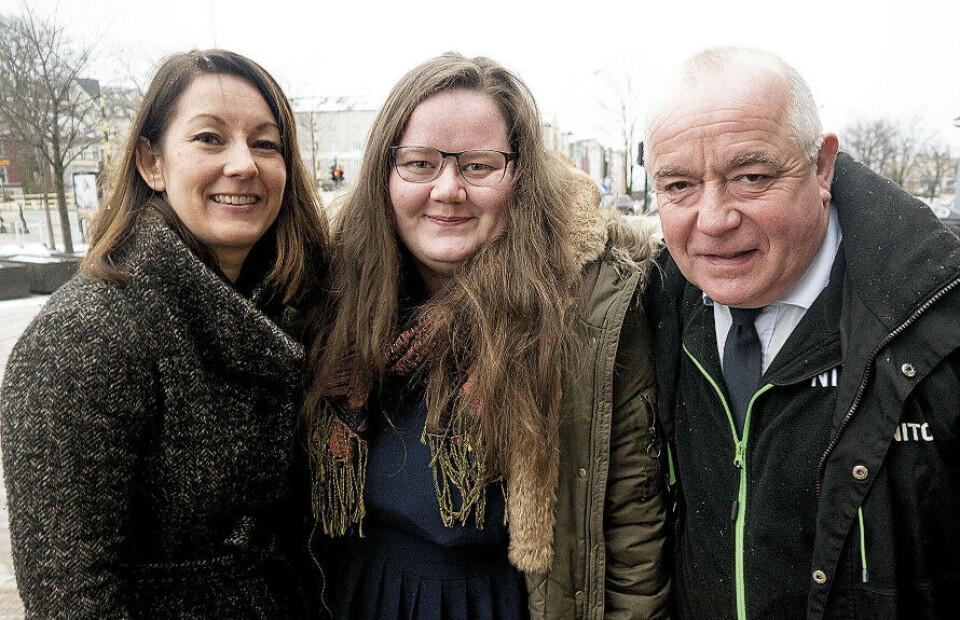 Det er NITO Trøndelag som arrangerer de årlige samlingene. Her ved Andrea Myrslo (i midten) og Per Koen Kolstad. BFI var representert ved rådgiver Liv Kjersti Paulsen. Foto: Grete Hansen
