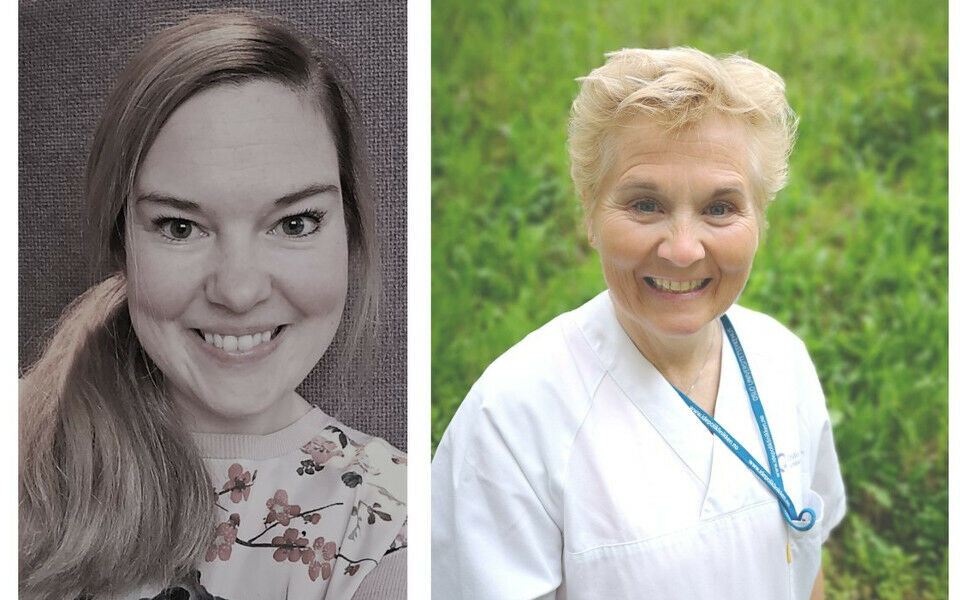 Nye bioingeniørspesialister: Viktoria Haga Melbo (t.v.) og Kristin Godang.