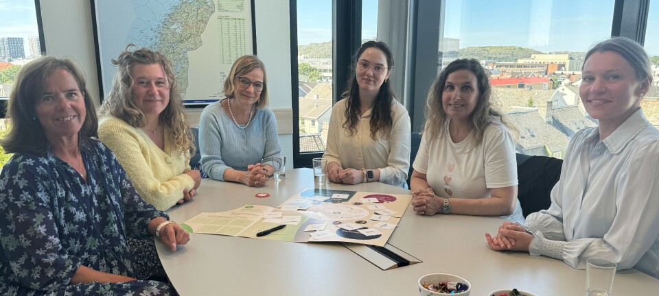 Dialogduk i bruk på Nordlandssykehuset. Fra venstre: Bente Melø Arntsen (foretakstillitsvalgt Norsk Sykepleierforbund), Silje Kristensen (hovedverneombud), Siri Tau Ursin (administrerende direktør), Liv-Eirin Stokkedal (hovedtillitsvalgt Fagforbundet), Merete Danielsen (foretakstillitsvalgt Delta) og IA-rådgiver Elin Nordby. Dialogduk i bruk på Nordlandssykehuset. Fra venstre: Bente Melø Arntsen (foretakstillitsvalgt Norsk Sykepleierforbund), Silje Kristensen (hovedverneombud), Siri Tau Ursin (administrerende direktør), Liv-Eirin Stokkedal (hovedtillitsvalgt Fagforbundet), Merete Danielsen (foretakstillitsvalgt Delta) og IA-rådgiver Elin Nordby.