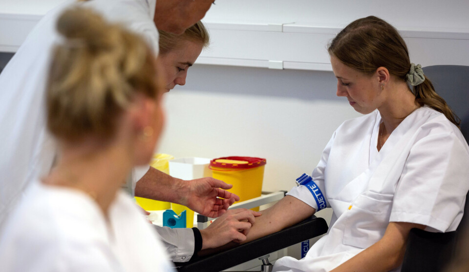 Opplæring for bioingeniørstudenter.