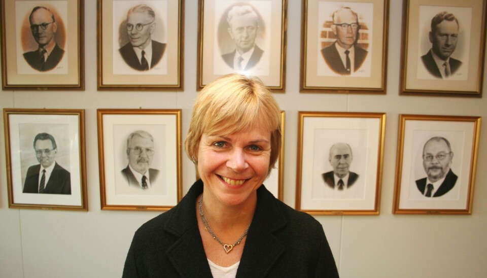 Marit Stykket ble valgt til NITOs første kvinnelige president i 2003, og ble gjenvalgt to ganger. Til sammen var hun NITO-president i ni år, fra 2003 til 2012. Marit Stykket som NITO-president, 2009