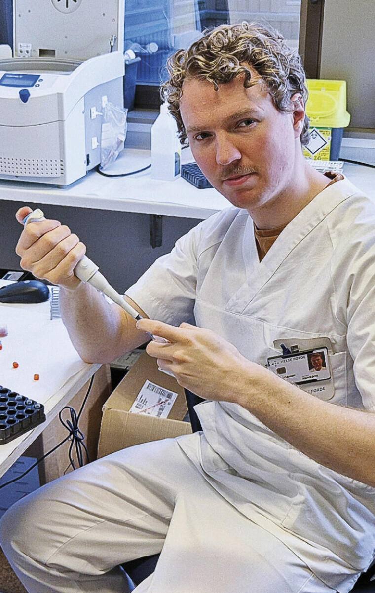 Bioingeniør Helge Stugaard Monsson er forskningsbioingeniør på Førde sjukehus, og jobber blant annet med Impress.