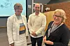 Magnus Andreas Rognlien Husøy, administrerende direktør i Sykehuset Innlandet, Alice Beathe Andersgaard (t.h.), og direktør medisin og helsefag, Ellen Henriette Pettersen